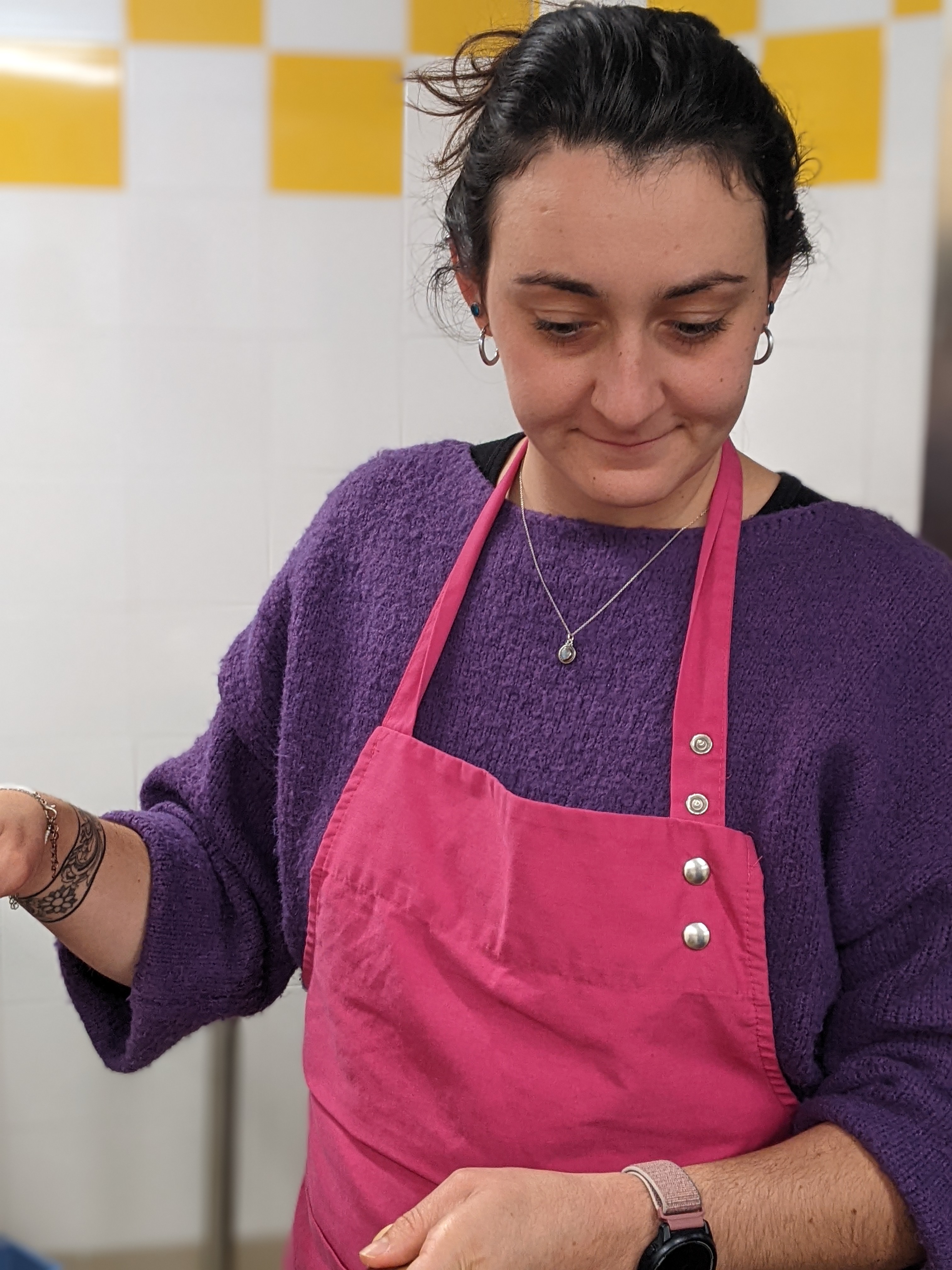 Rachel lors d'un atelier en février 25